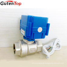 LB Guten oberen motorisierten Kugelhahn 1 &quot;(BSP) DN25 2 Wege elektrischen Ventil Kugelhahn mit Acuator reduzieren Port